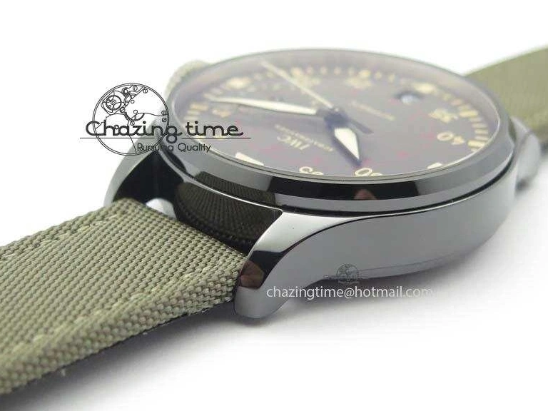 MIROTIME 0331 Chic Big Pilot Real PR IW501902 Real Ceramic ZF 1:1 Best Edition On Nylon Strap A 7275